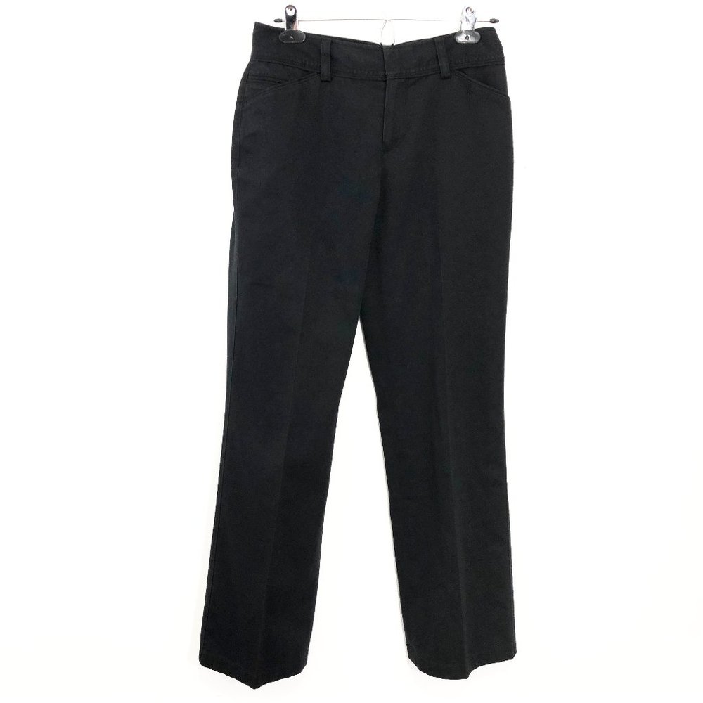 Eddie Bauer Black Khaki Wrinkle Resistant Pants